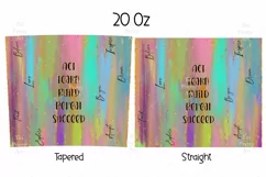 Tumbler Sublimation Affirmations Bundle, 20 oz tumbler wrap, Png Self Love