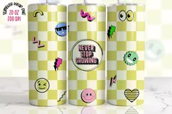 Tumbler Sublimation Affirmations Bundle, 20 oz tumbler wrap, Png Self Love