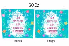 Tumbler Sublimation Affirmations Bundle, 20 oz tumbler wrap, Png Self Love