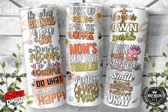Mother&#039;s Day Tumbler Wrap PNG Mom Daily Affirmations tumbler Product Image 1
