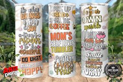 Mother&#039;s Day Tumbler Wrap PNG Mom Daily Affirmations tumbler Product Image 2