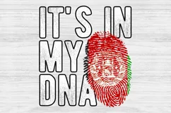 It's in my DNA Afghanistan Flag Fingerprint PNG Sublimation Product Image 1
