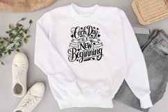 Each day is a new beginning quote Svg Png Product Image 1