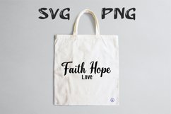 Faith hope love quote Svg Png Product Image 2