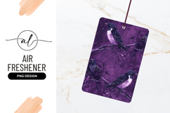 Purple Birds On Branches Air Freshener Png Product Image 1