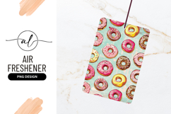 Colorful Donuts Seamless Pattern Background Air Freshener Product Image 1