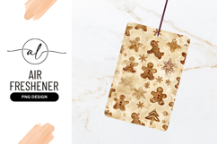 Gingerbread Men And Snowflake Holiday Pattern Texture Product Image 1