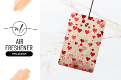 Romantic Red Heart Pattern Air Freshener Png Product Image 1