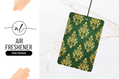 Vintage Gold Damask Pattern On Emerald Green Product Image 1