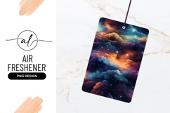 Colorful Cloudy Starry Sky Air Freshener Png Product Image 1