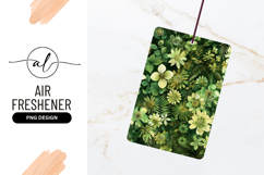 Green Floral Pattern Natural Air Freshener Png Product Image 1