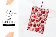 Valentines Day Red And Pink Hearts Pattern Product Image 1