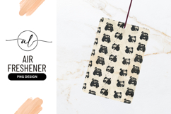 Distressed Ink Panda Pattern Air Freshener Png Product Image 1