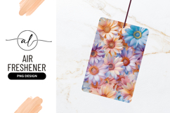 Pastel Daisies Flower Background For Air Freshener Product Image 1