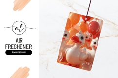 Glossy Ducklings With Balloons Air Freshener Png Product Image 1