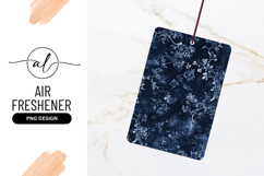 Indigo Floral Pattern Air Freshener Png Image Product Image 1