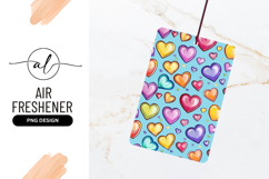 Colorful Hearts Pattern Decorative Air Freshener Png Product Image 1