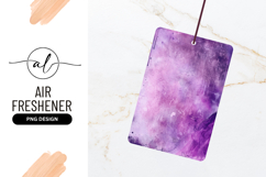 Watercolor Violet Background With Woman Silhouette Product Image 1