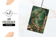 Lush Garden With Ancient Column And Flowers Product Image 1