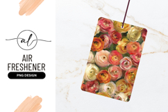 Pastel Ranunculus Flowers Floral Background Air Freshener Product Image 1