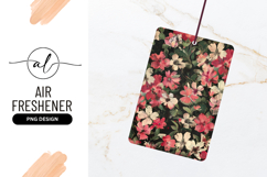 Pink And White Floral Pattern Dark Background Product Image 1
