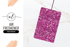 Pink Glitter Background Sparkle Air Freshener Png Product Image 1