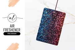 Colorful Glitter Sparkle Background Air Freshener Png Product Image 1
