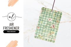 Gingham Flowers And Butterfly Background Pattern Product Image 1