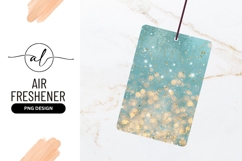 Teal Background With Gold And White Glitter Product Image 1