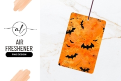 Halloween Bat Pattern On Orange Background Product Image 1