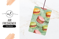 Colorful Macarons Seamless Pattern Watercolor Illustration Product Image 1