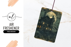 Spooky House Full Moon Gothic Illustration Product Image 1