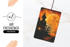 Spooky Halloween Haunted House With Full Moon Product Image 1