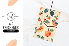 Cute Birds And Apples Seamless Pattern Design Product Image 1