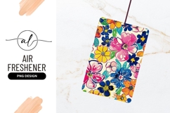 Colorful Floral Pattern Vector Air Freshener Png Product Image 1