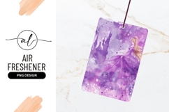 Watercolor Princess Castle Dream In Purple Hues Product Image 1