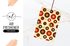 Retro Circles Pattern Abstract Air Freshener Png Product Image 1