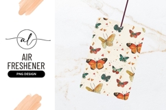 Watercolor Butterflies Seamless Pattern With Triangles Product Image 1