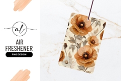 Beige Background With Orange Poppies Seamless Pattern Product Image 1