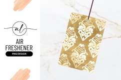 Elegant Gold Damask Pattern For Air Freshener Product Image 1