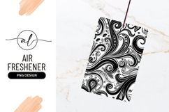Black And White Swirls Abstract Pattern Texture Product Image 1