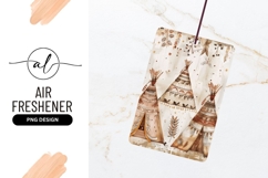 Watercolor Teepee Pattern Boho Tribal Background Product Image 1