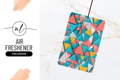 Colorful Triangles Background Abstract Design Air Freshener Product Image 1