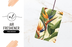 Bird of Paradise Flowers and Green Leaves on a Light Yellow Product Image 1