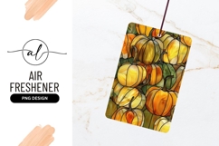 Stained Glass Pumpkins Orange Yellow Green Autumn Harvest Product Image 1