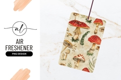 Watercolor Illustration of Various Mushrooms and Foliage Product Image 1