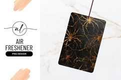 Gold Spiders and Webs on Black Background Halloween Texture Product Image 1