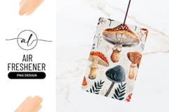 Watercolor Mushrooms Illustration with Red Orange Brown Product Image 1