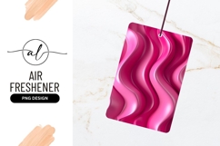 Pink Abstract Wave Background Air Freshener Png Product Image 1