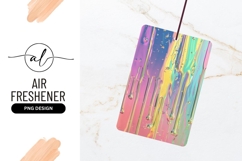 Iridescent Liquid Dripping Abstract Background with Bubbles Product Image 1